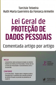 A abordagem da lei, artigo por artigo, traz não só comentários específicos a cada temática, mas também decisões judiciais recentes - nacionais e internacionais - e apontamentos sobre quebra/vazamento de dados e suas consequências. Assim, oferecerá aos leitores um panoram...